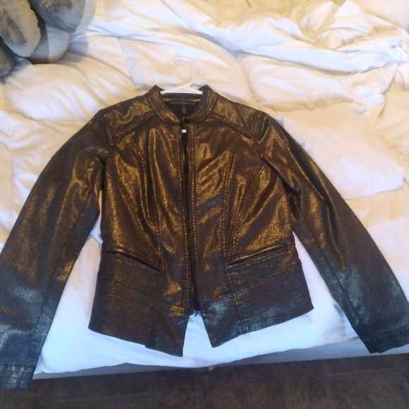Gold and Black Dress Jacket - Picture 1 of 5